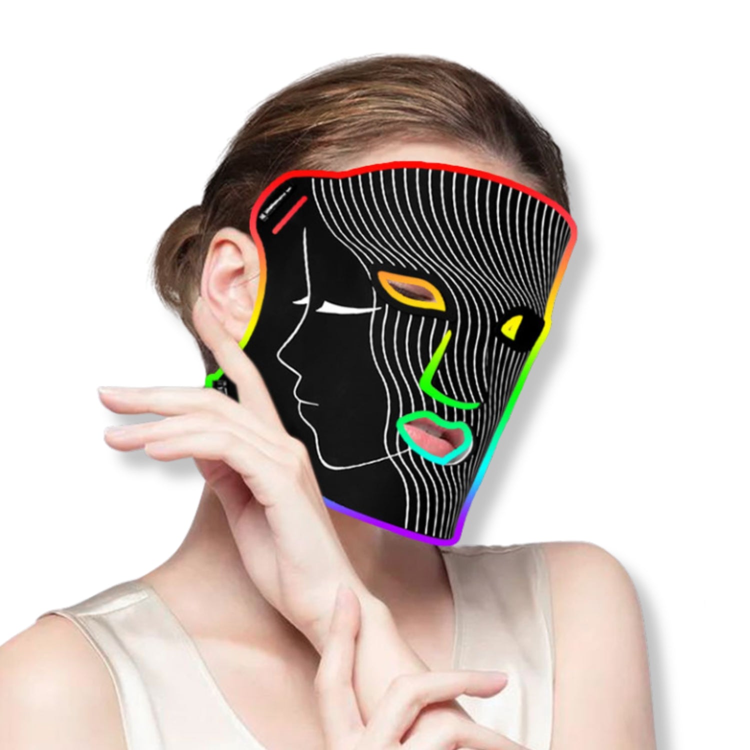 RLB Red Light LED Face Mask - Redlight Blinking